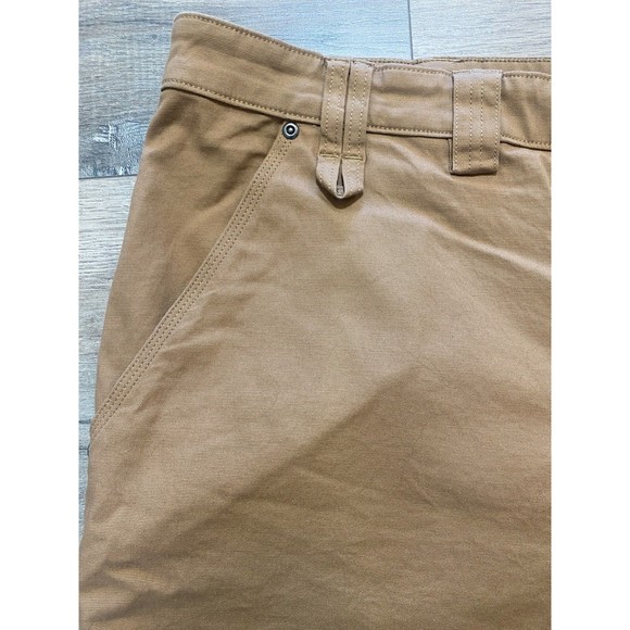 Duluth Trading Flex Fire Hose Mens 48 Beige Outdoor Workwear Casual Cargo Shorts - Picture 3 of 9